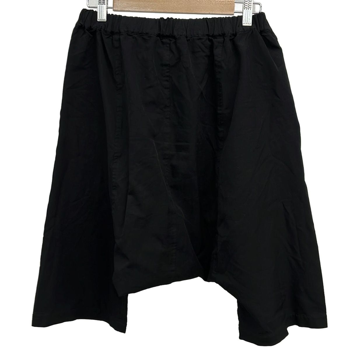 COMMEdesGARCONS コムデギャルソンコムデギャルソン ハーフパンツ サイズS レディース 黒 ウエストゴム サルエル