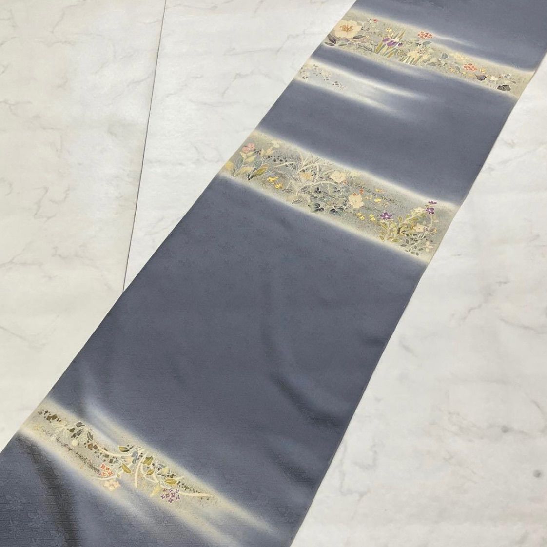 kimono one●kimonoarisa●厳選●金箔が美しい反物●附下訪問着●美の花●反物●着尺●正絹●丹後ちりめん●金箔●正絹