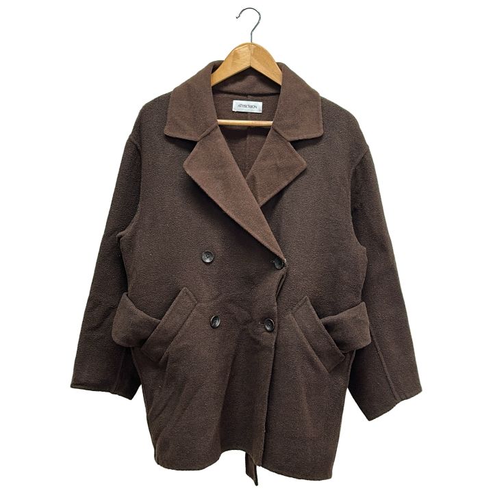 ATTISESSION ④ 5625-105-0029 リバー ベルト コート レディース