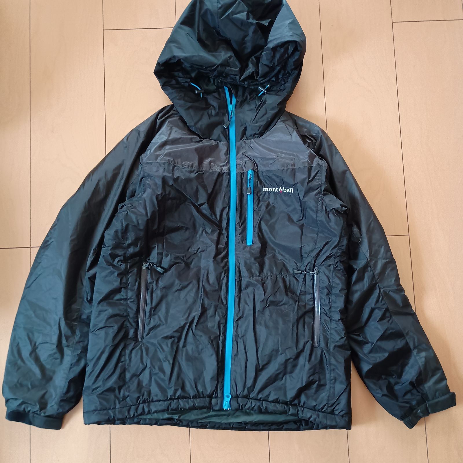 モンベル フラットアイアンパーカ 2260 中綿 ジャケット montbell mont-bell 黒 ブラック レディース パーカ パーカー