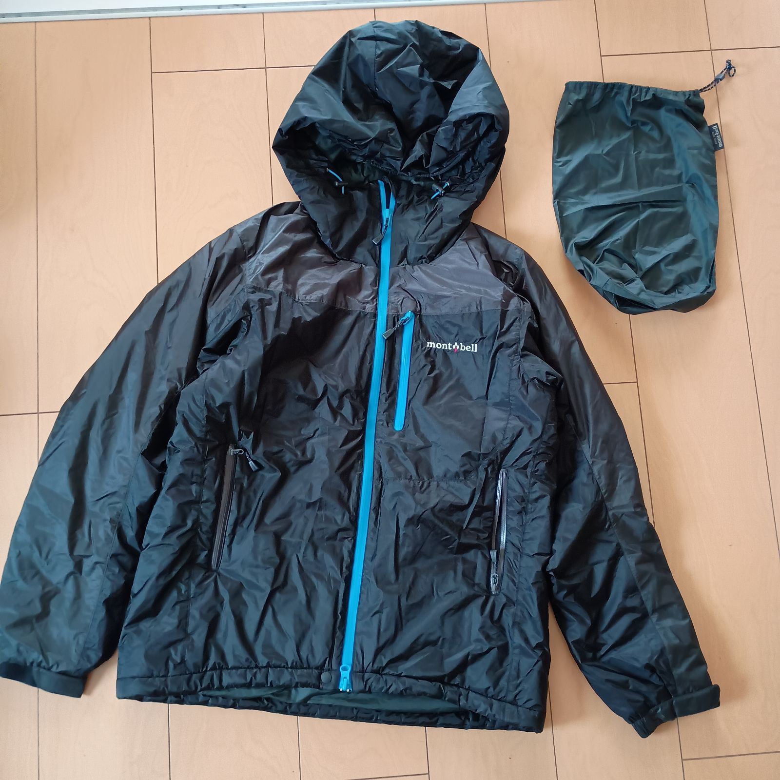 モンベル フラットアイアンパーカ 2260 中綿 ジャケット montbell mont-bell 黒 ブラック レディース パーカ パーカー