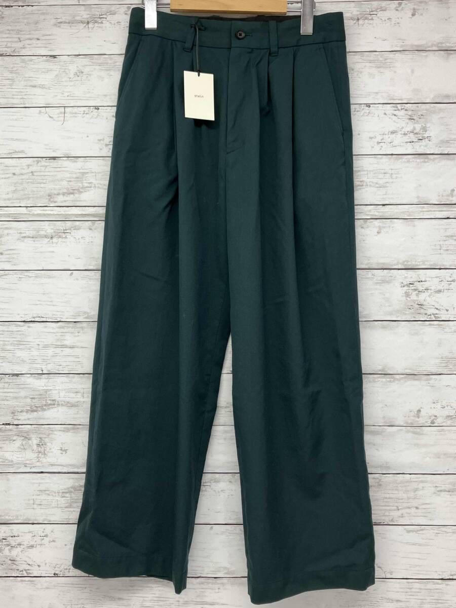 stein ワイドストレートパンツ Sサイズ グリーン ST 227-1 ステイン