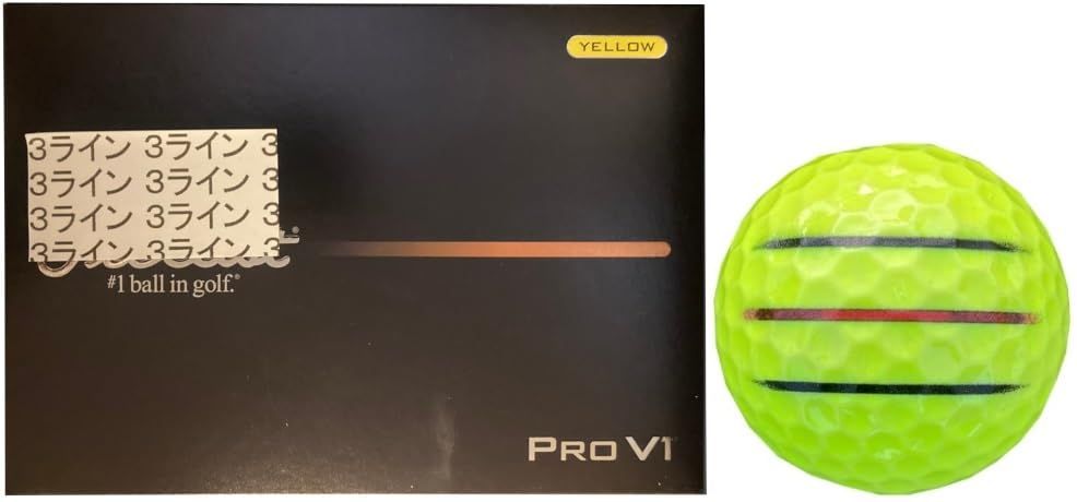 ハピラキ_ゴルフライン タイトリスト 2025 Pro V 1 X ライン入り