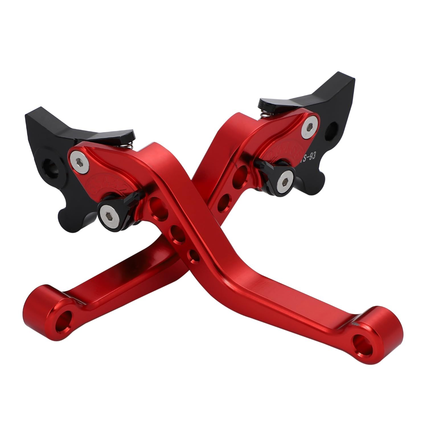 新品 nakira ブレーキ クラッチ レバー セット マジェスティS シグナスX SR BW'S R SMAX (赤)