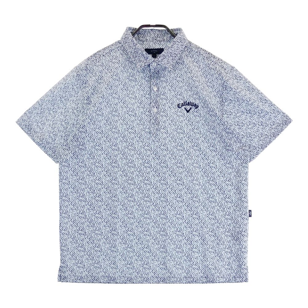 サイズ：L CALLAWAY キャロウェイ 2025年 半袖ポロシャツ ブルー系