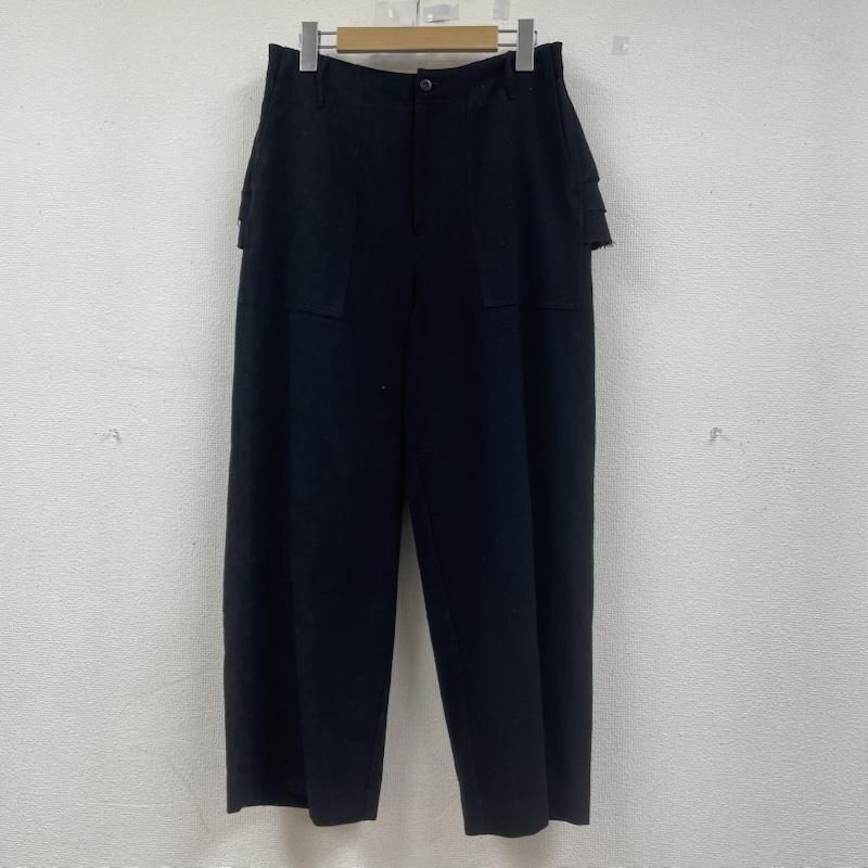 ビームス BEAMS COUTURE バックフリルポイント ワイド パンツ ジップフライ 無地 ウール レディース 表記無し ISItems 古着
