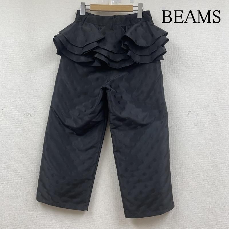 ビームス BEAMS COUTURE バックフリル付き クロップド パンツ 総柄 ドット柄 レディース 表記無し ISItems 古着