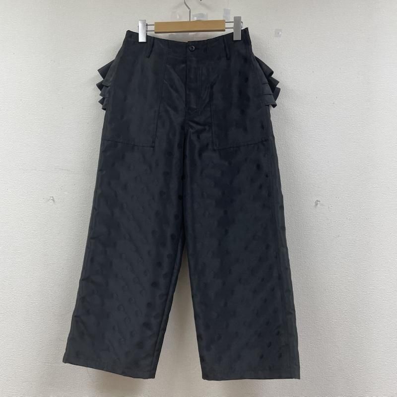 ビームス BEAMS COUTURE バックフリル付き クロップド パンツ 総柄 ドット柄 レディース 表記無し ISItems 古着