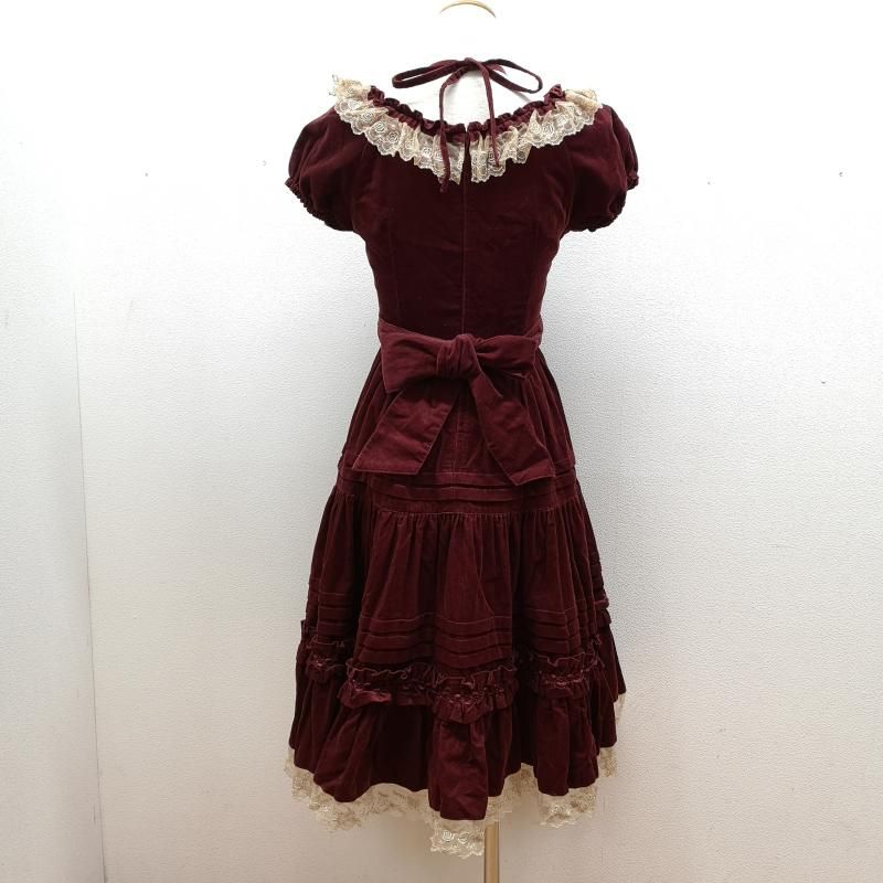 メアリーマグダレン モルガーヌ ワンピース クラロリ えんじ ボルドー