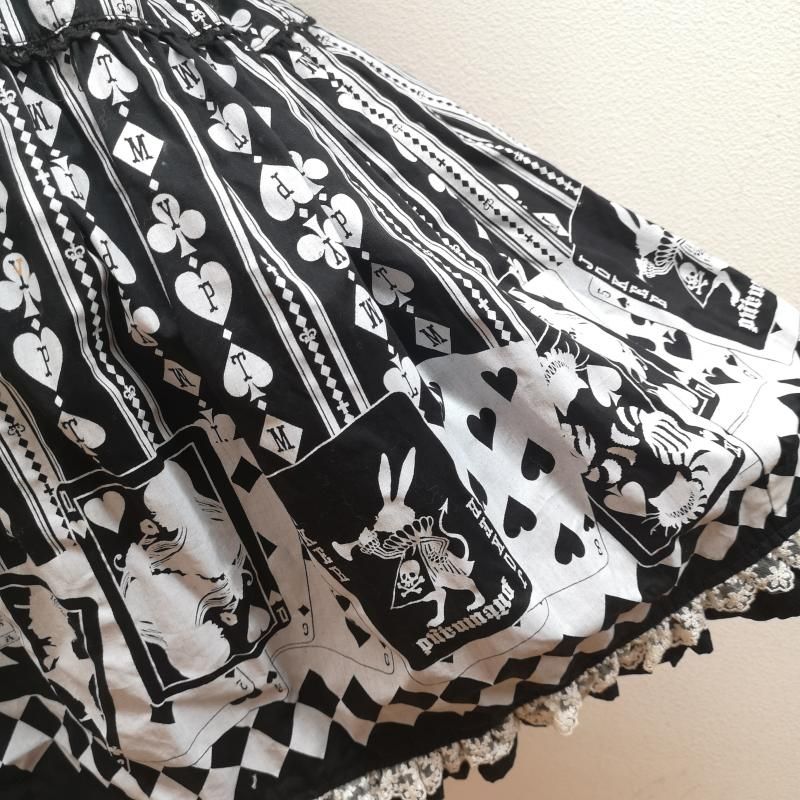 プトマヨ アリス トランプ 柄 ジャンパースカート JSK レディース 表記