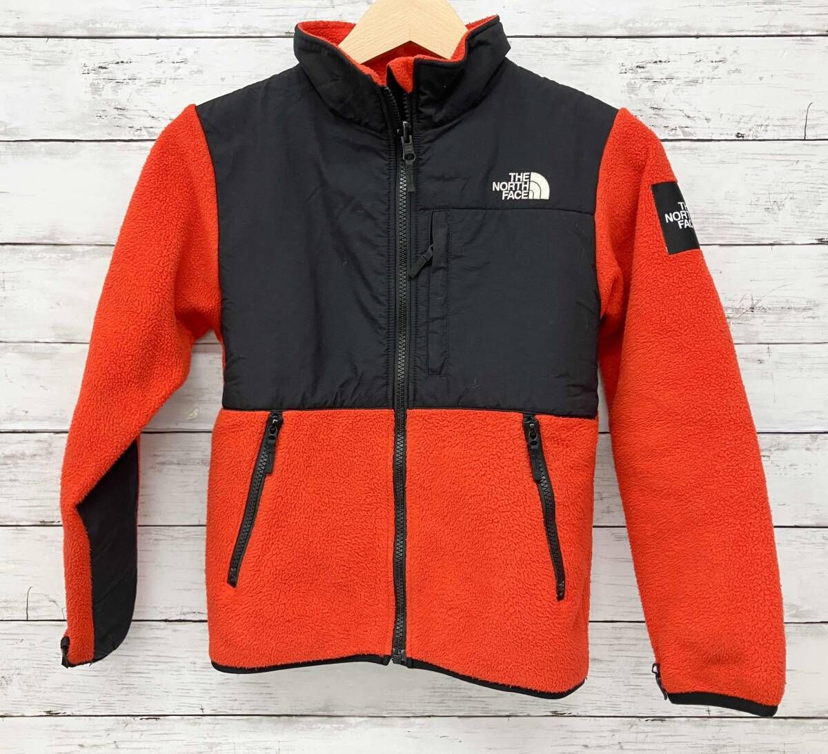 THE NORTH FACE キッズボアジャケット／140サイズ／赤黒／NAJ71881