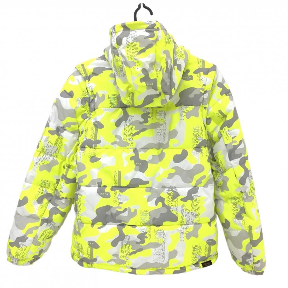 ニューバランスゴルフ 2WAY中綿ジャケット グレー×イエロー カモフラ柄