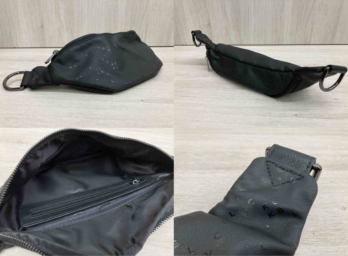 BLVCK PARIS ブラックパリ ボディバッグ ブラック ロゴ入り 斜めがけ