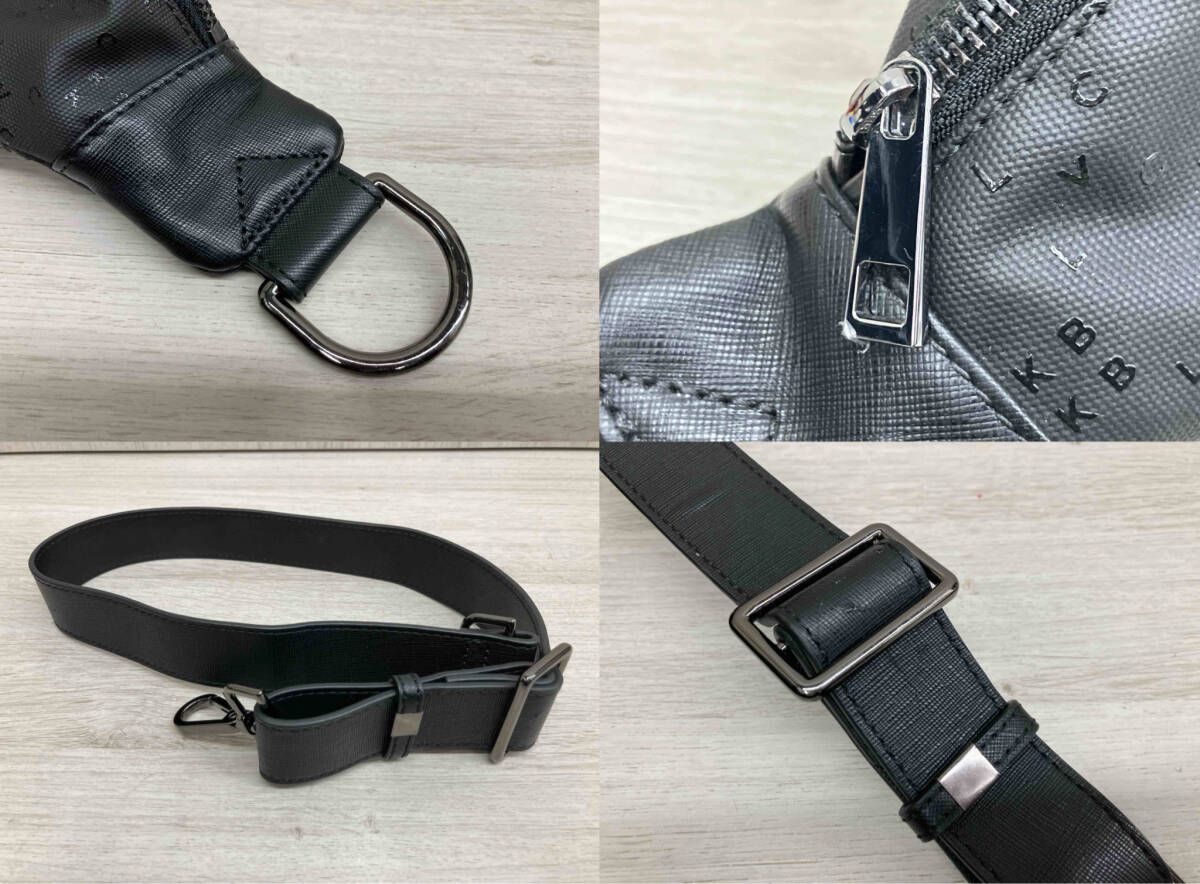BLVCK PARIS ブラックパリ ボディバッグ ブラック ロゴ入り 斜めがけ