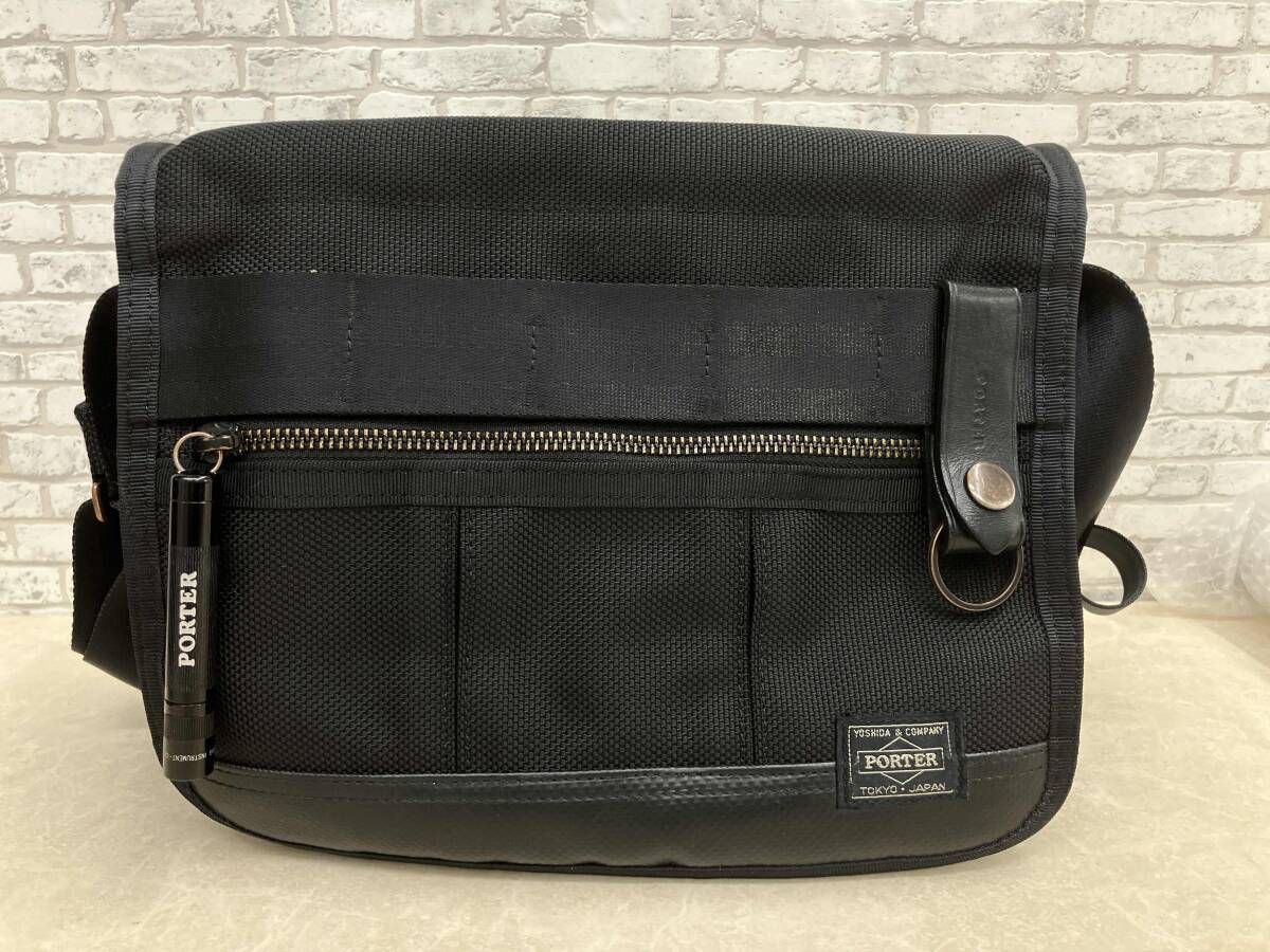 PORTER ポーター 吉田カバン HEAT ヒート ショルダーバッグ ブラック マグライト