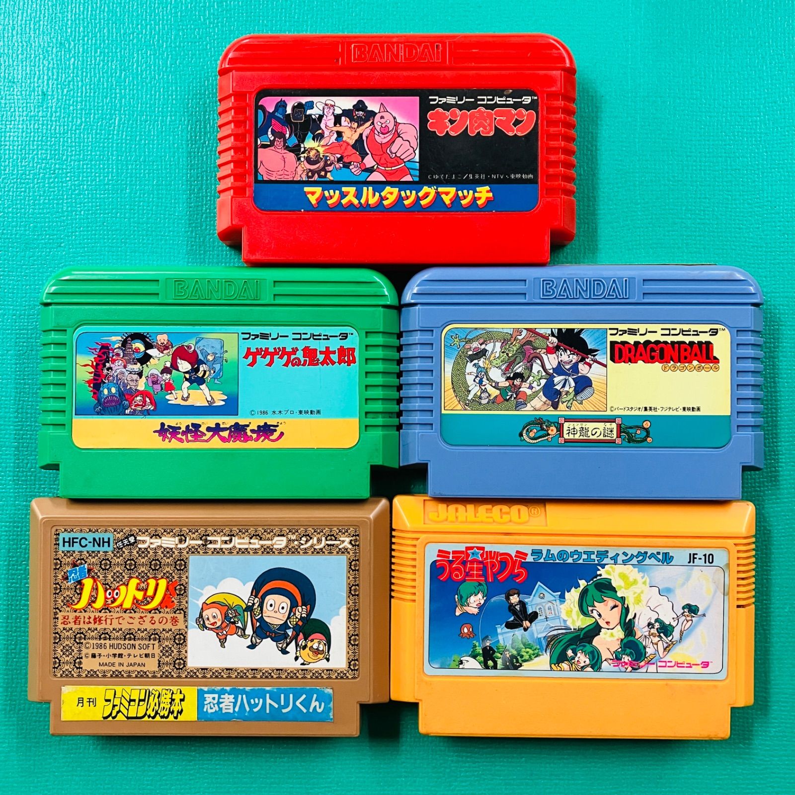5点セット】ファミコン キン肉マン マッスルタッグマッチ ゲゲゲの