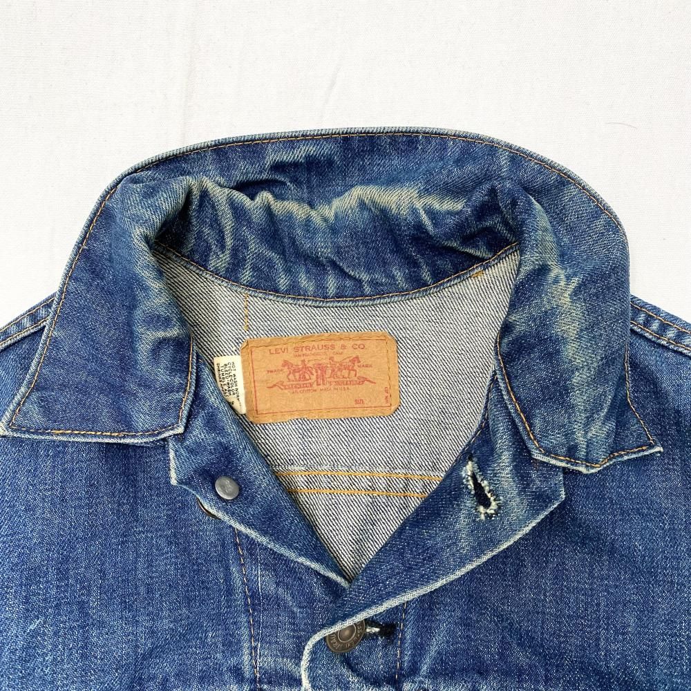 中古】60s LEVI'S 70505 Big E レインボーステッチ デニムジャケット