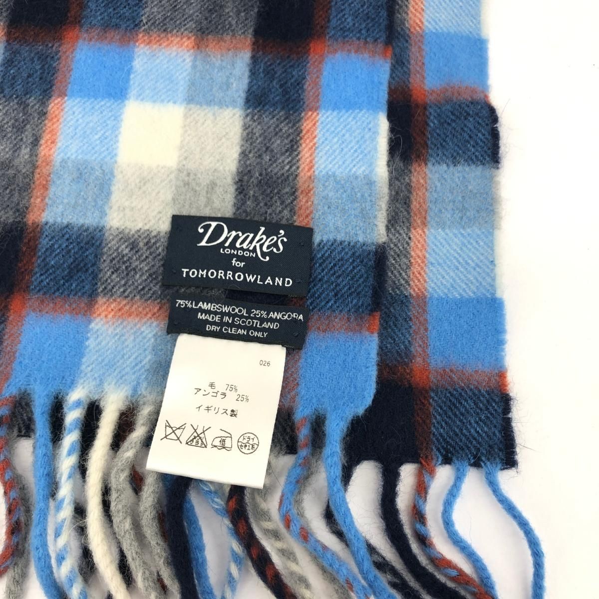 TOMORROWLAND×Drake's トゥモローランド×ドレイクス マフラー ウール
