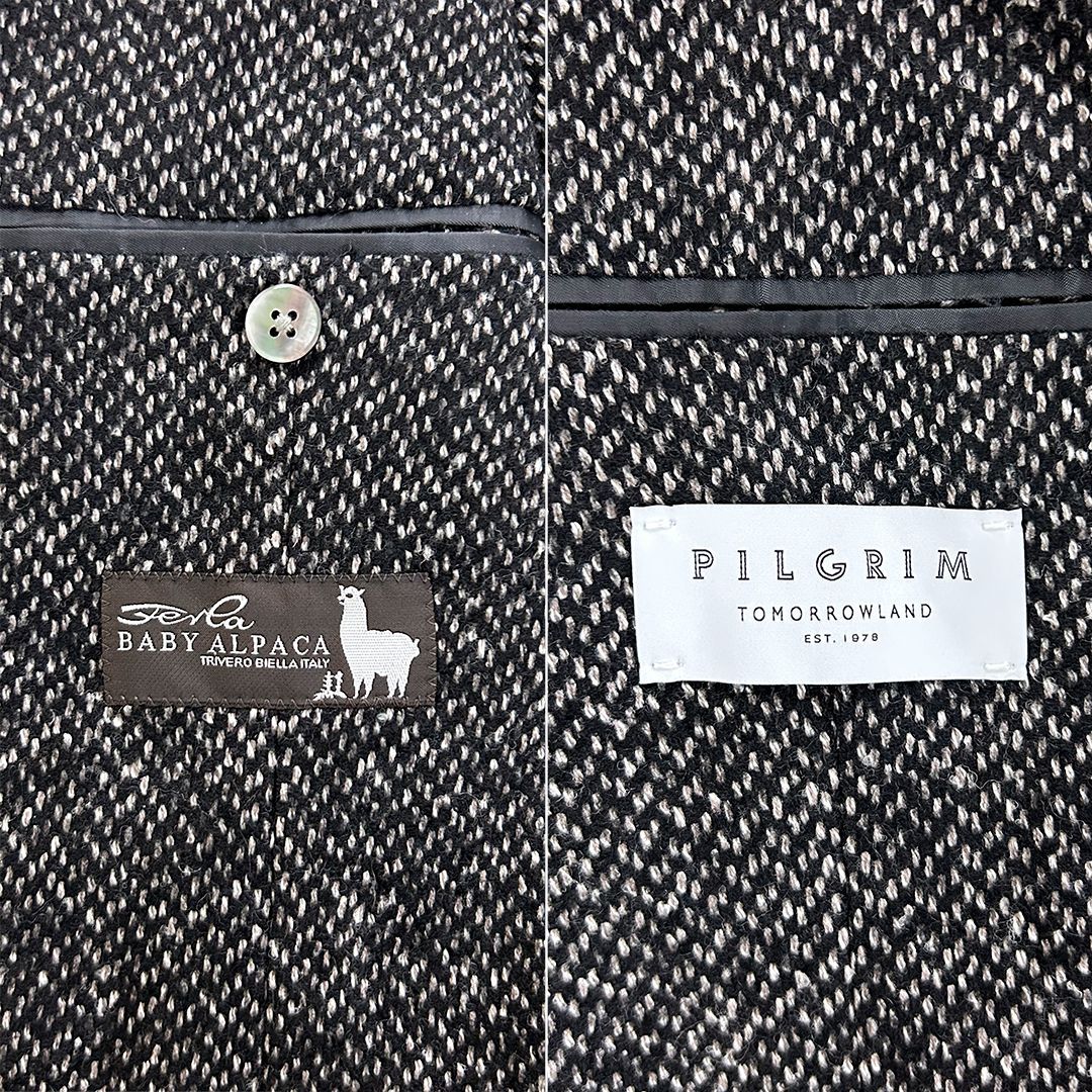 トゥモローランド TOMORROWLAND ピルグリム ベビーアルパカ テーラード