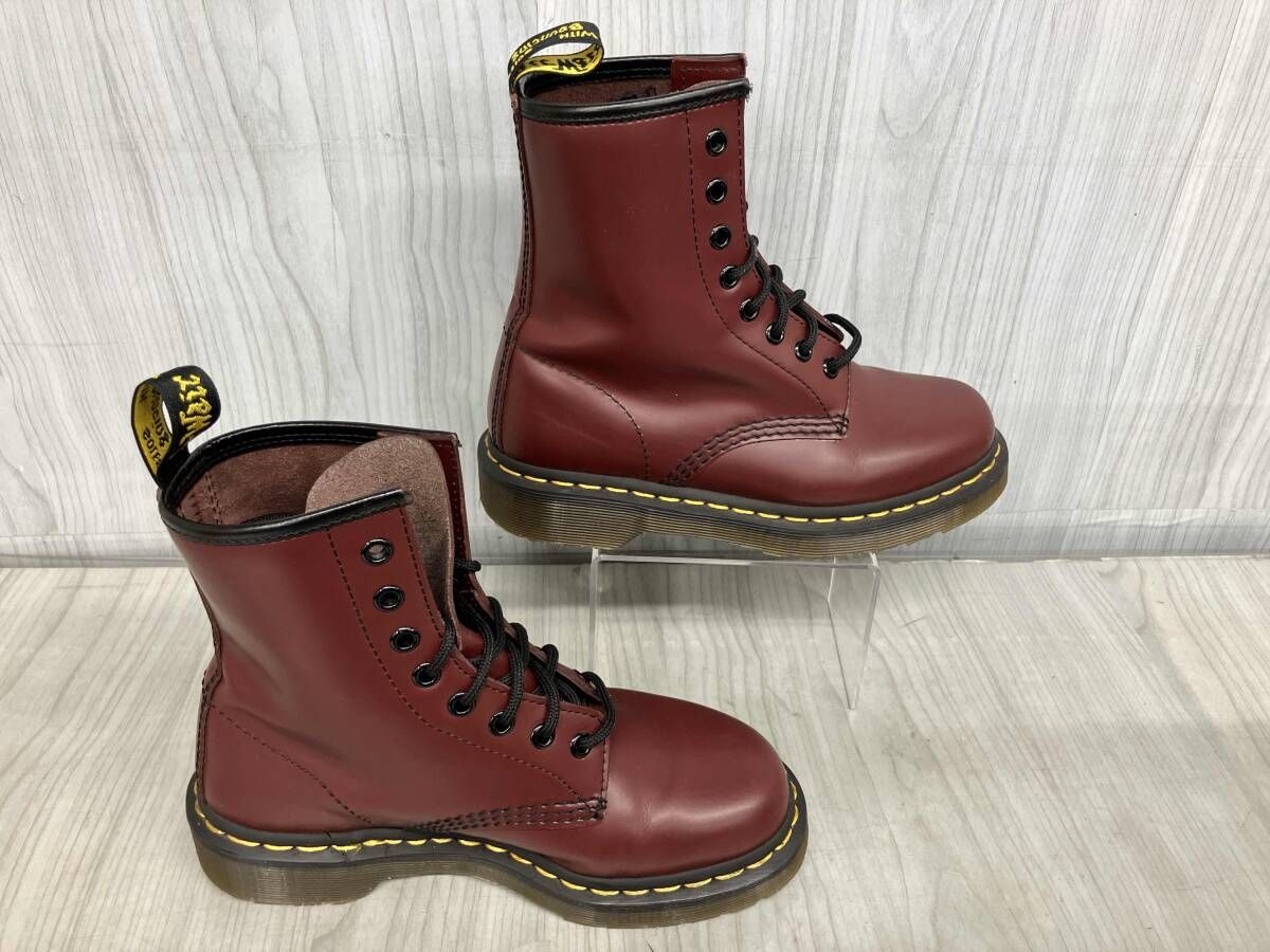 Dr Martens 8ホールブーツ 1460 ショートブーツ ドクターマーチン レディース ブラウンレッド 22 cm