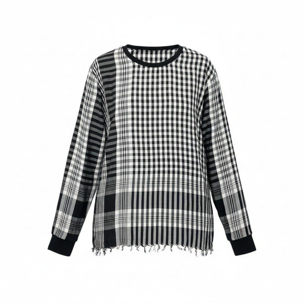 チェック フリンジ