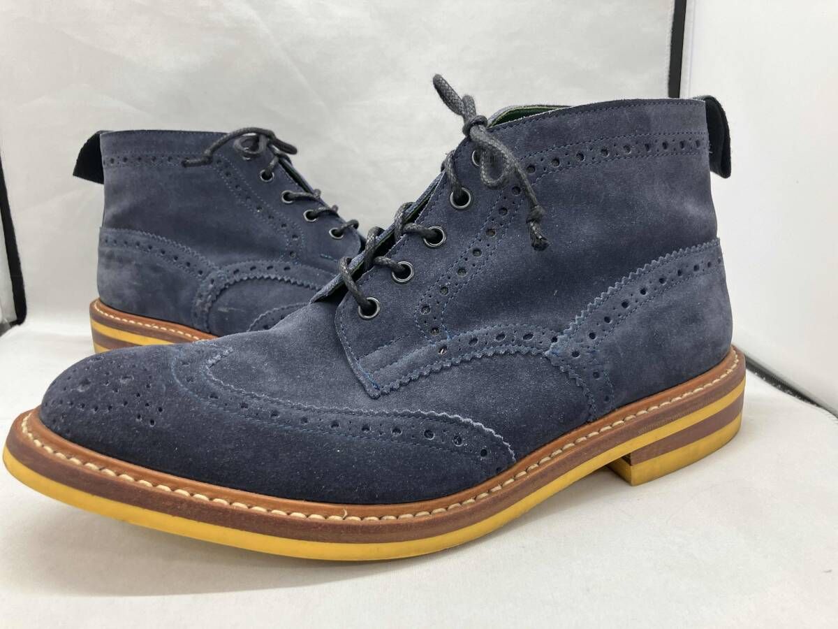 美品Tricker'sトリッカーズ ネイビースエードプレーントゥ4 美品Tricker'sトリッカーズ ネイビースエードプレーントゥ4 - メルカリ