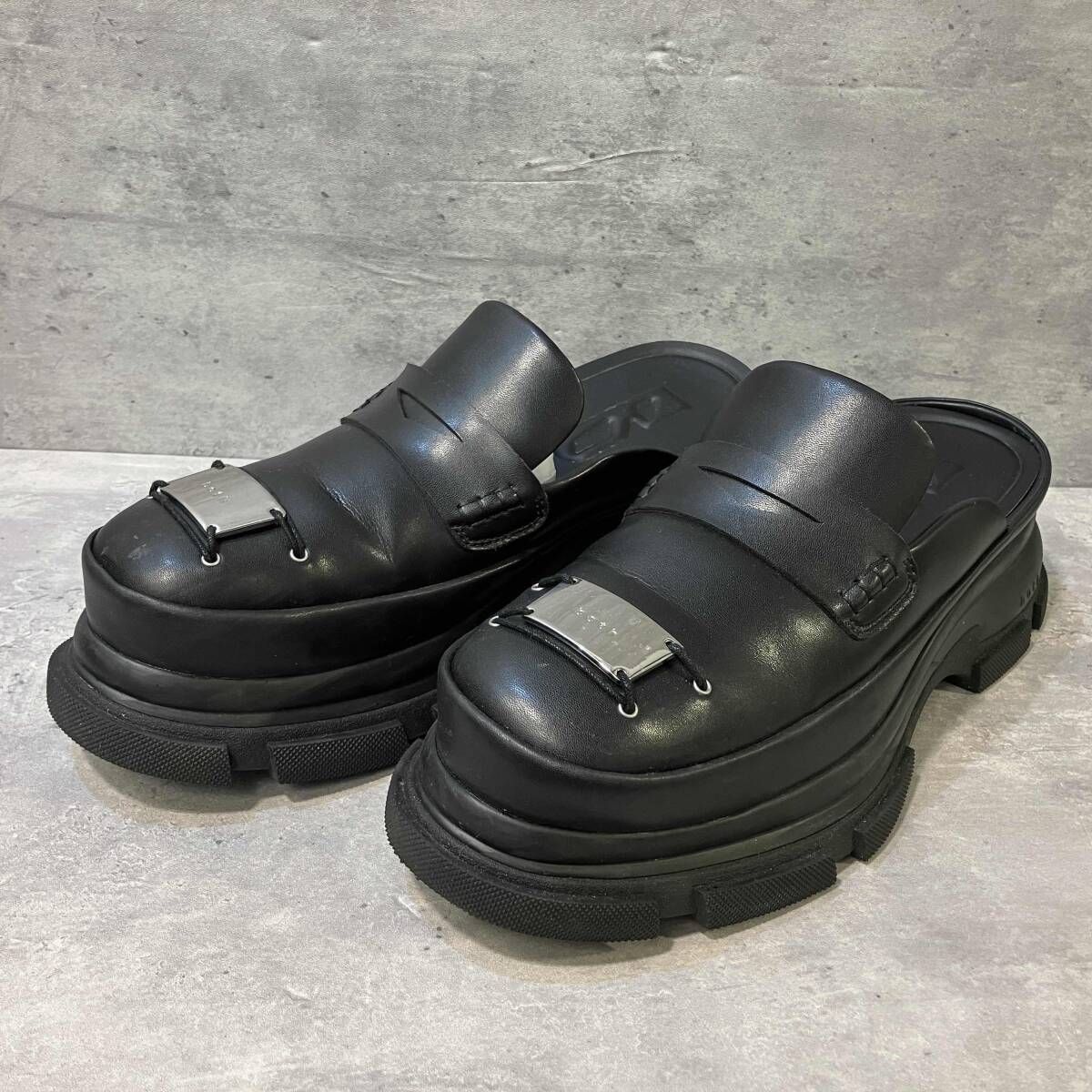 Both GAO EVA METAL LOGO MULE サンダル サイズ43 ブラック ボス