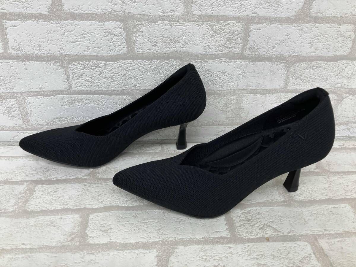 VIVAIA ビバイア パンプス ブラック ポインテッドトゥ メッシュ ハニカムインソール レディース サイズ36