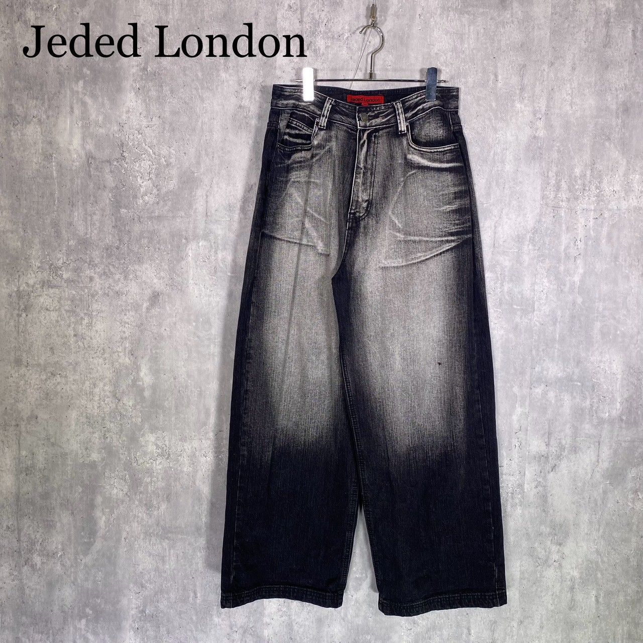 Jeded London ジェイデッドロンドン 30 ウォッシュ加工 バギーデニムパンツ