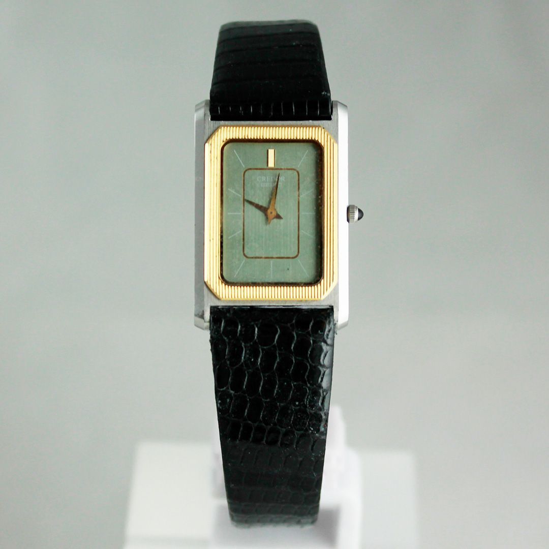 SA 171 SEIKO セイコー クレドール レディース 6730-5100 スクエア 14 K ゴールド SS 上品 デザイン エレガント 腕時計 銀座サコム堂 期間 販売