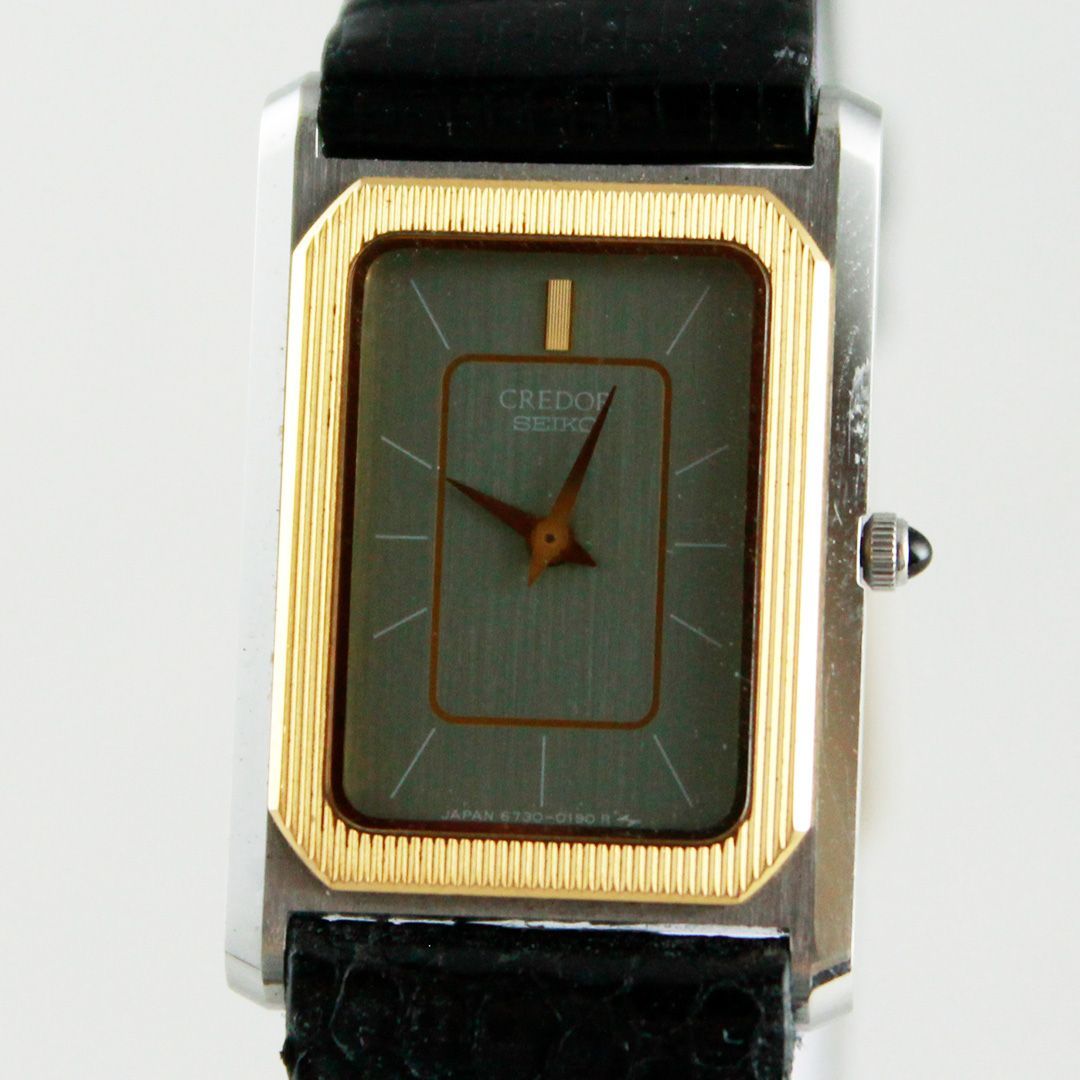 SA171 SEIKO セイコー クレドール レディース 6730-5100 スクエア 14K