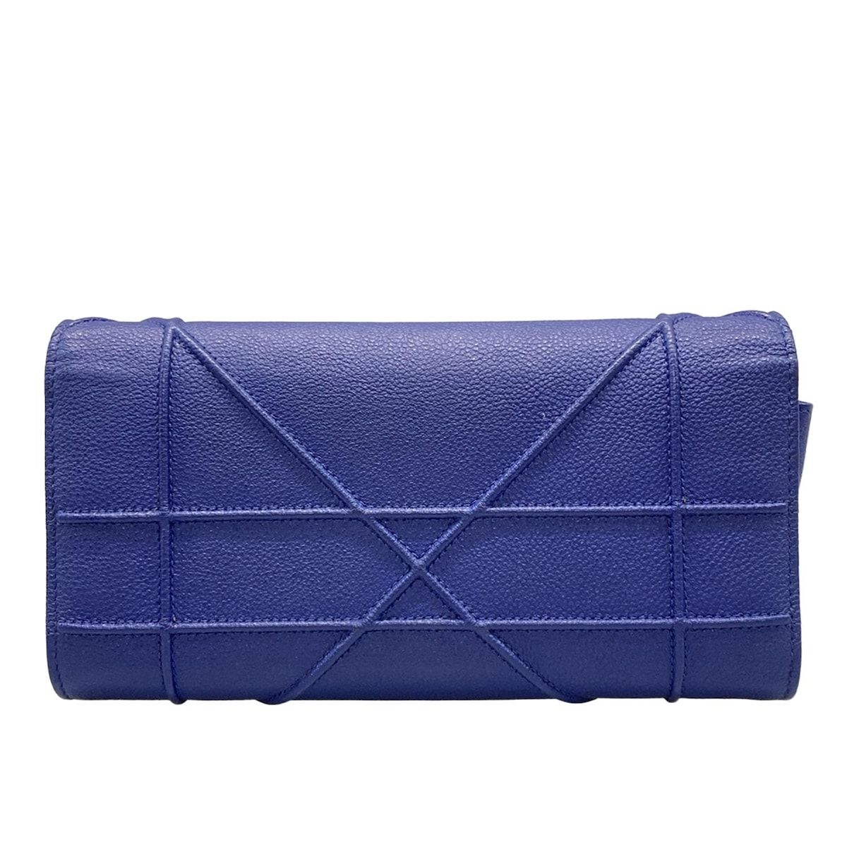 DIOR|ChristianDior ディオール|クリスチャンディオール 財布 ディオラマ ブルー チェーンウォレット レザー