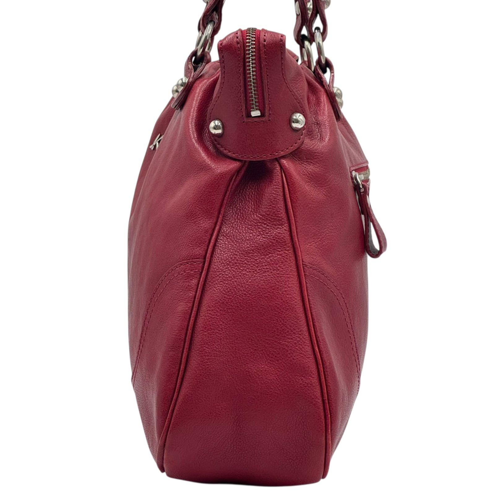 Kitamura2 キタムラ トートバッグ ハンドバッグ レザー レッド - メルカリ