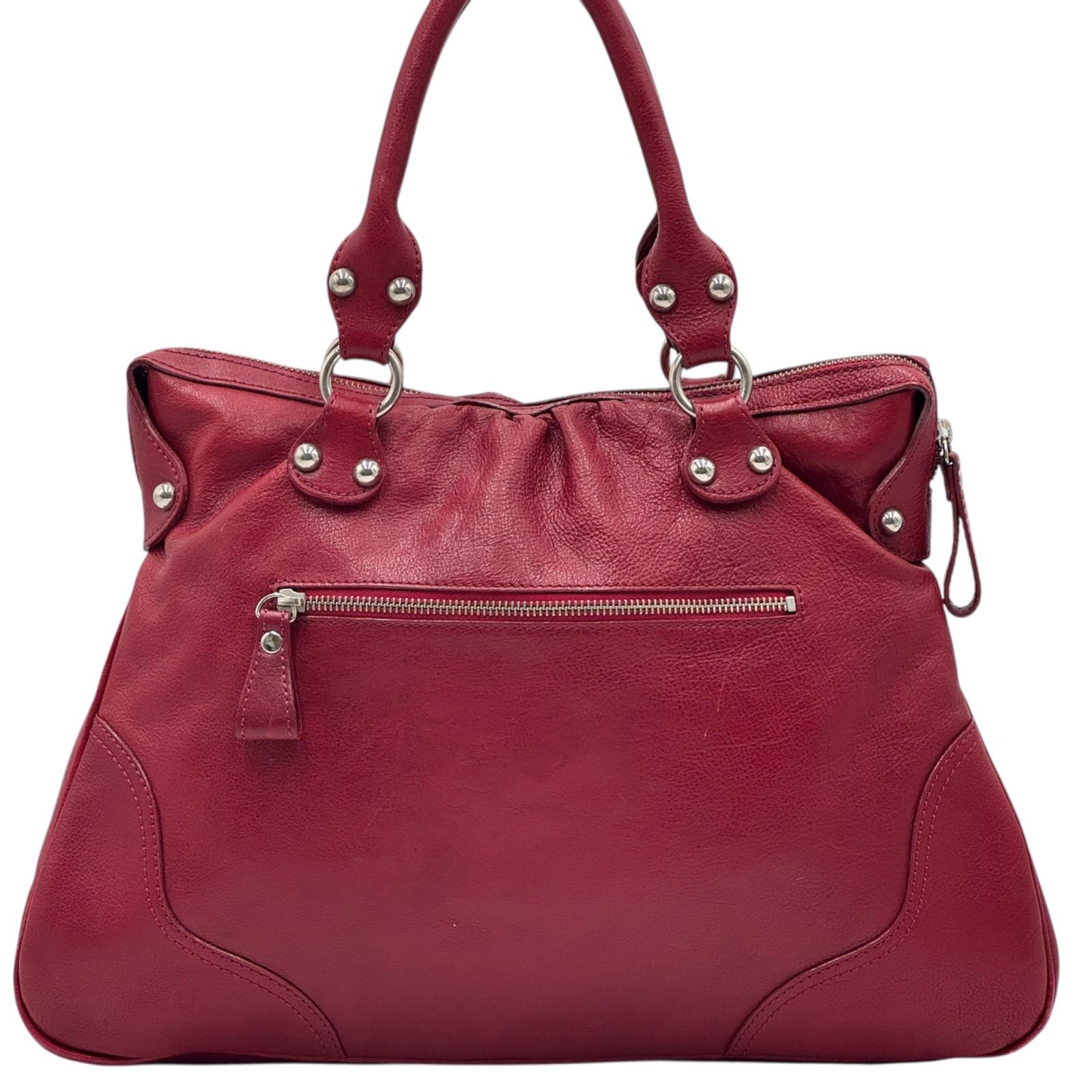 Kitamura2 キタムラ トートバッグ ハンドバッグ レザー レッド - メルカリ