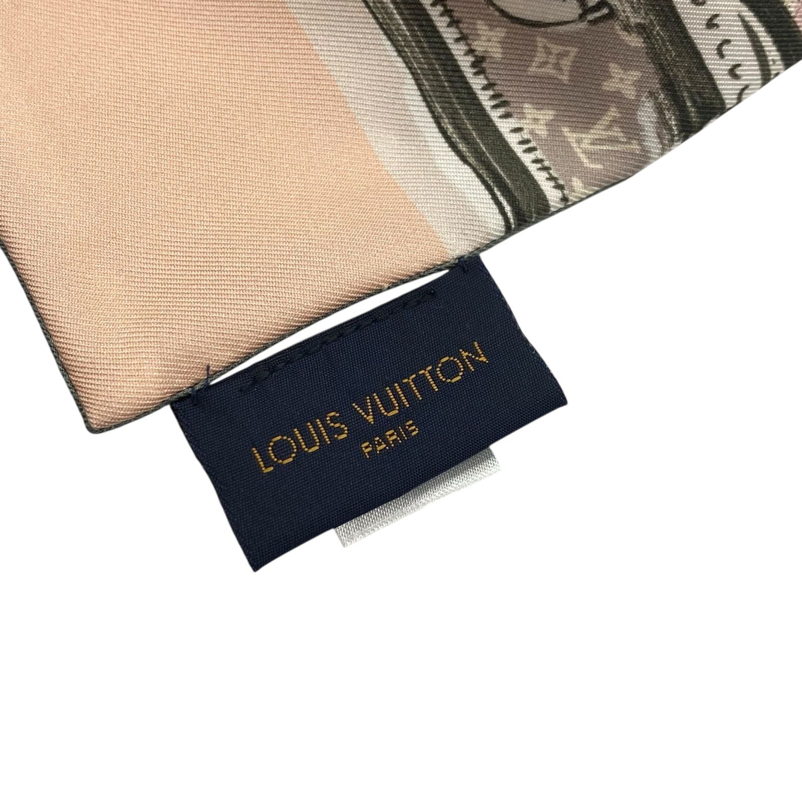 極美品 LOUIS VUITTON ルイ ヴィトン スカーフ ツイリー シルク