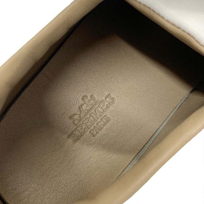 エルメス HERMES クイッカー スニーカー 靴 シューズ レザー ホワイト