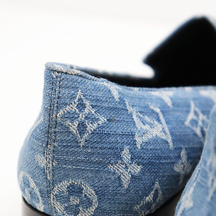 LOUIS VUITTON ルイ・ヴィトン デニムローファー LV モノグラム ロゴ