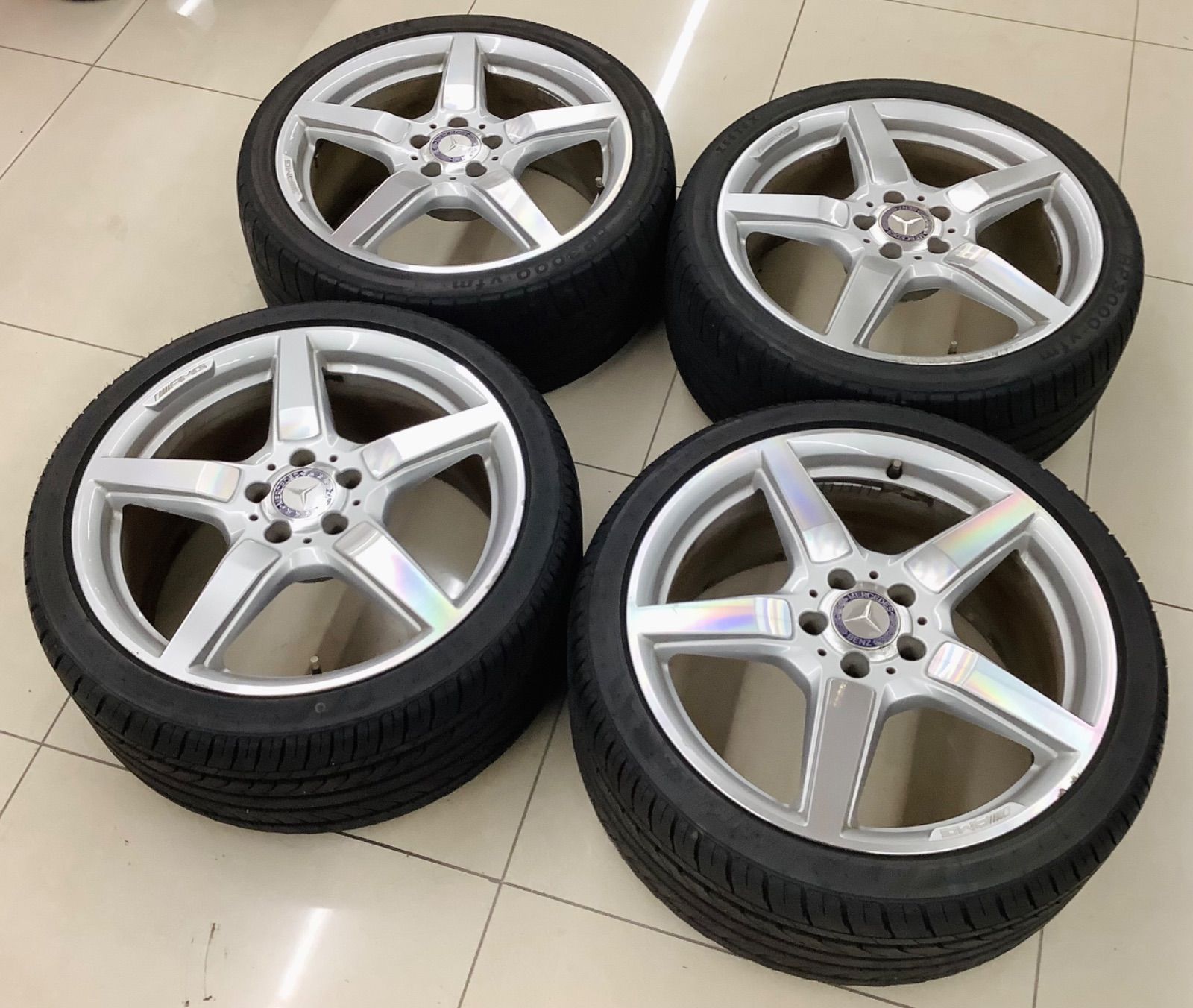 ベンツ CLS シューティングブレイク 21年製 ホイール ４本セット タイヤ付き 商品番号 h 12