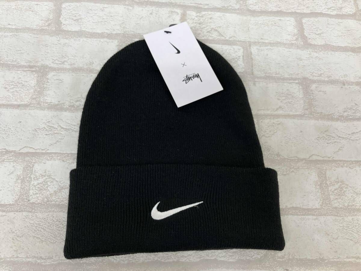 NIKE × STUSSY DN 2191-010 ナイキ ステューシー ニットキャップ 帽子 アクリル ブラック