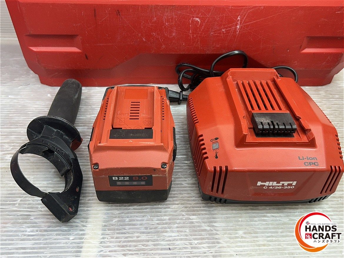  ヒルティ TE 6-A 22 ハンマドリル 充電器 21.6 V|7.92 Ahバッテリ×2 ケース付き 電動ハンマードリル ドリル ドライバー レンチ