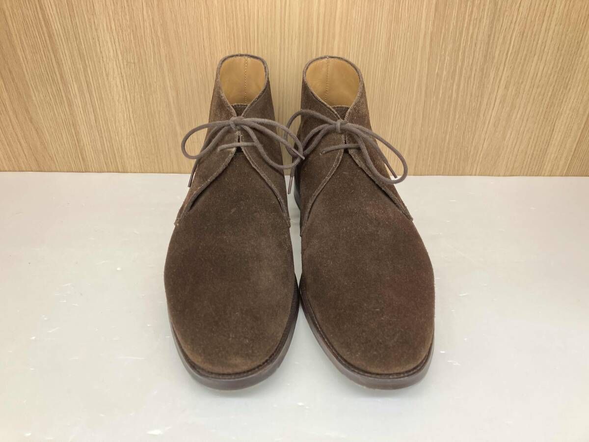 JONES クロケットアンドジョーンズ チャートシー レザー スエード UK製 ショートブーツ UK 7 5 ブラウン 通年