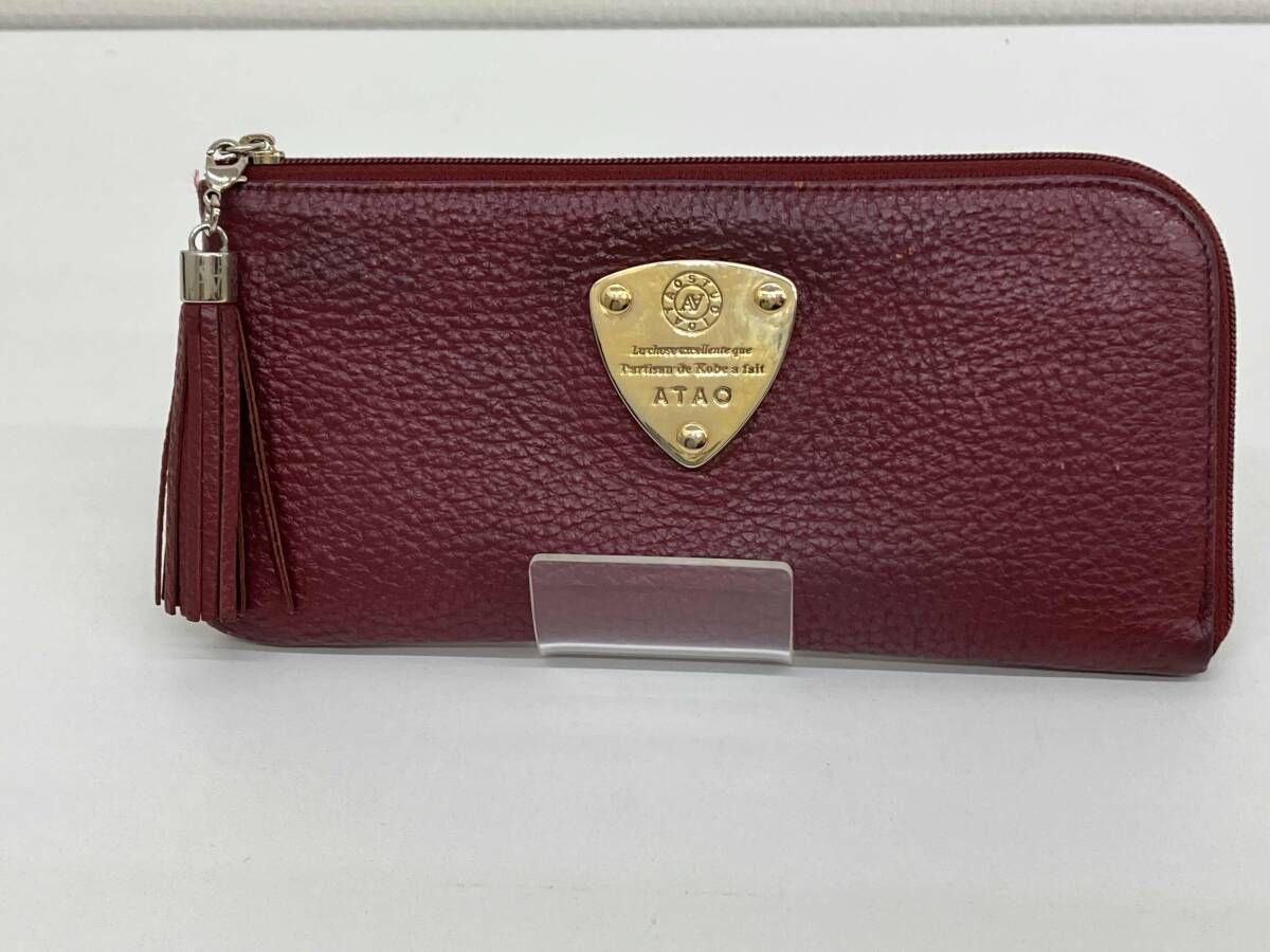ATAO アタオ 長財布 ダークレッド