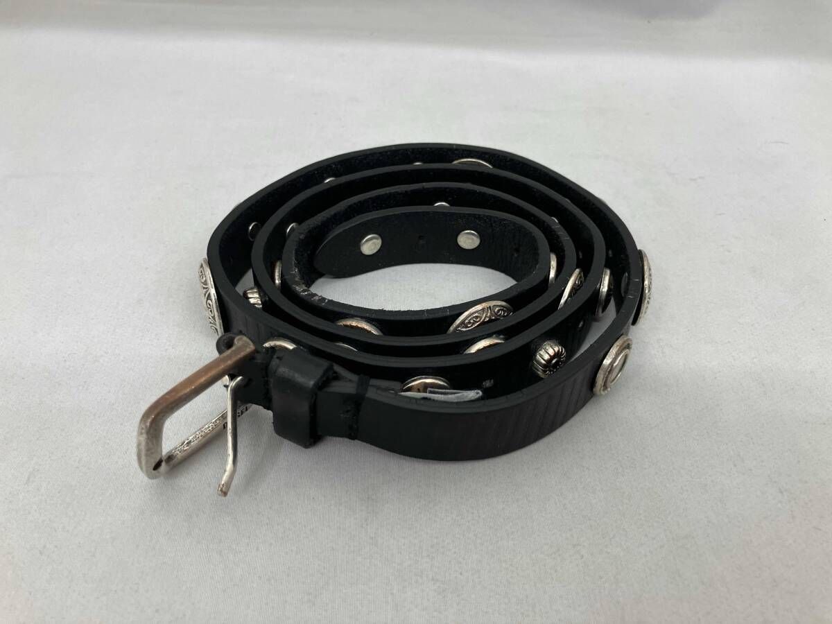 DIESEL ディーゼル スタッズベルト MADE IN ITALY イタリア製 85 cm ブラック