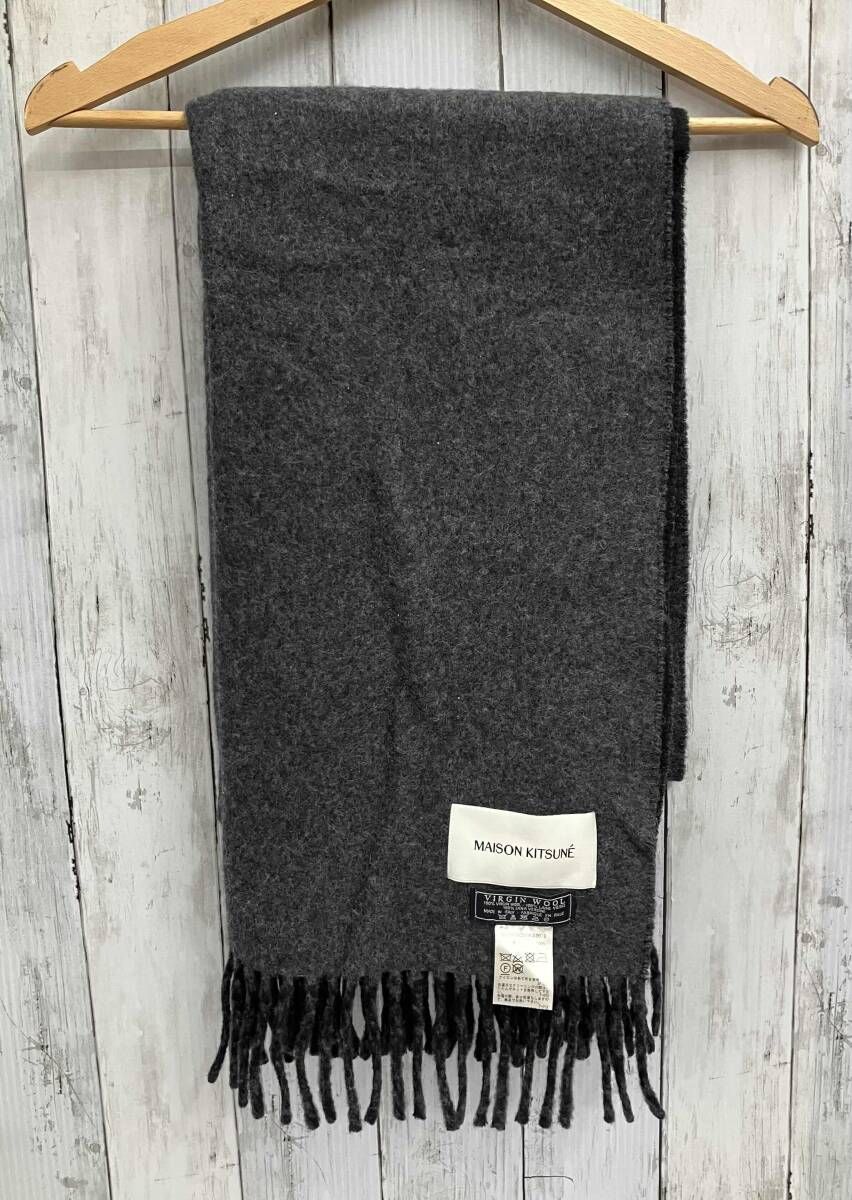 Maison KITSUNE メゾン キツネ マフラー ストール 毛100