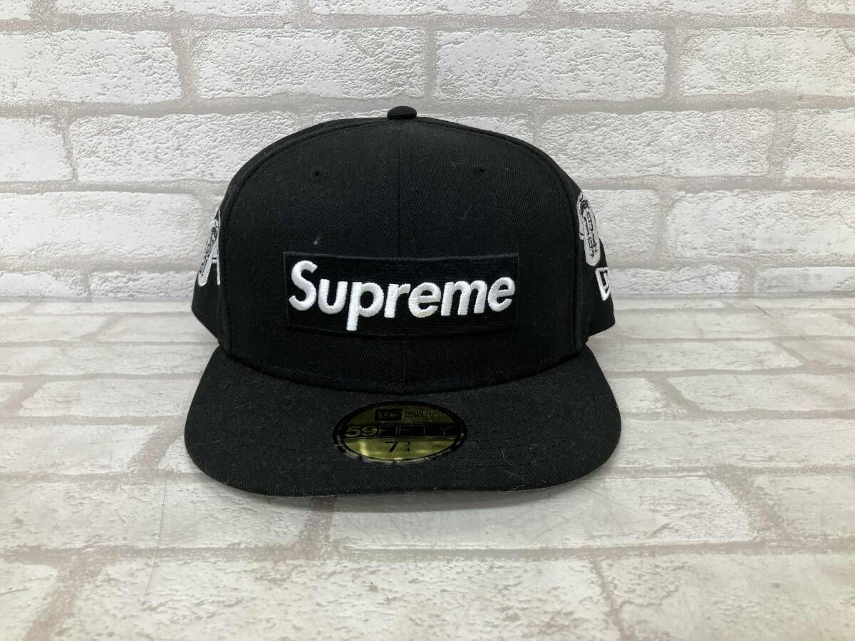 Supreme × ERA シュプリーム ニュー エラ キャップ メンズ ブラック ボックス ロゴ 59 FIFTY ストリート