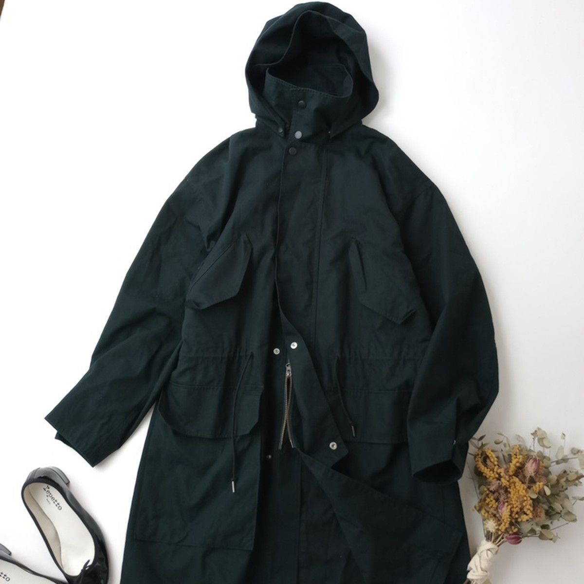 UNIQLO U ユニクロユー フーデッドコート モッズコート アウター