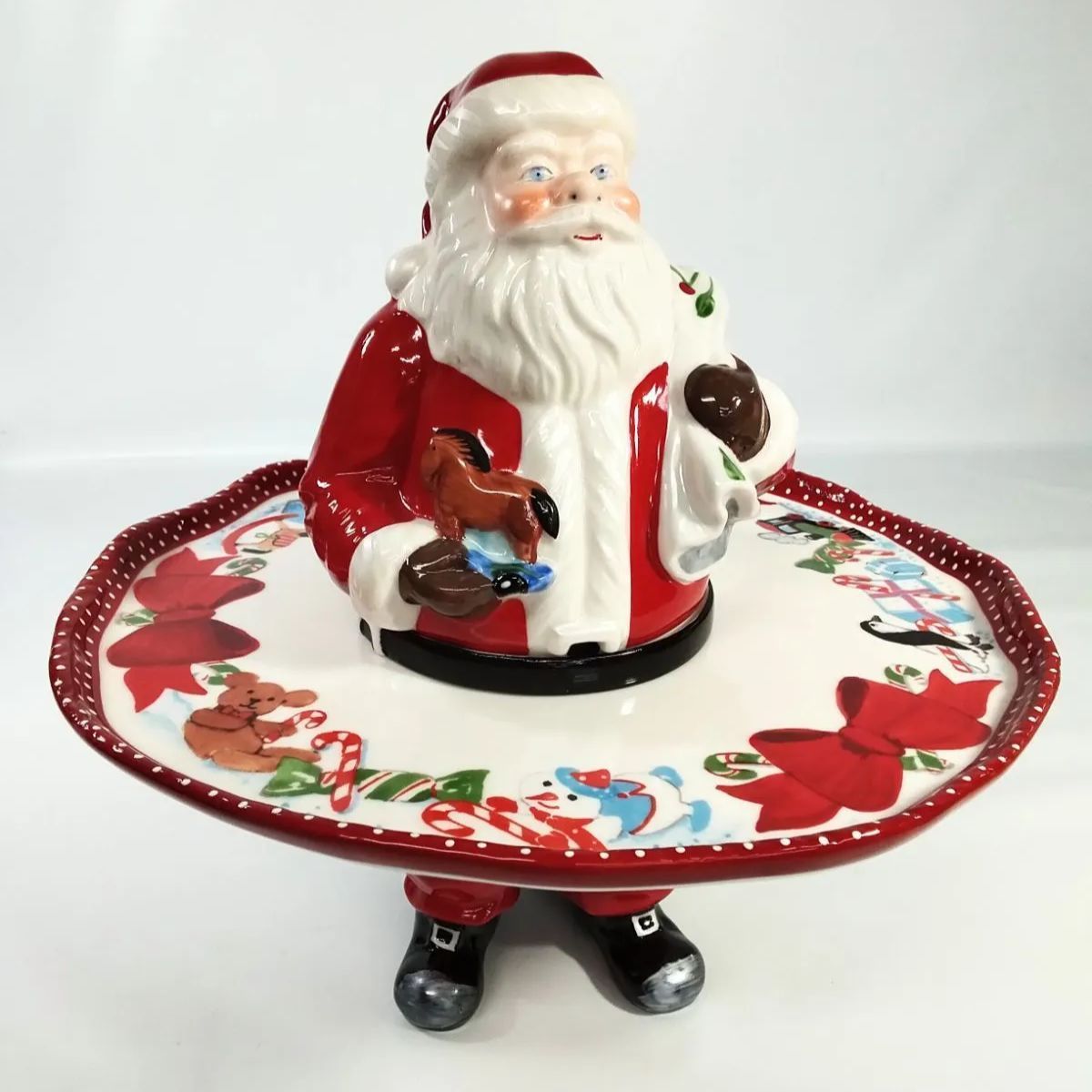 ビレロイボッホ 陶器 Villeroy Boch Winter Bakery Decoration 三日月型トレー 付き NO 01065