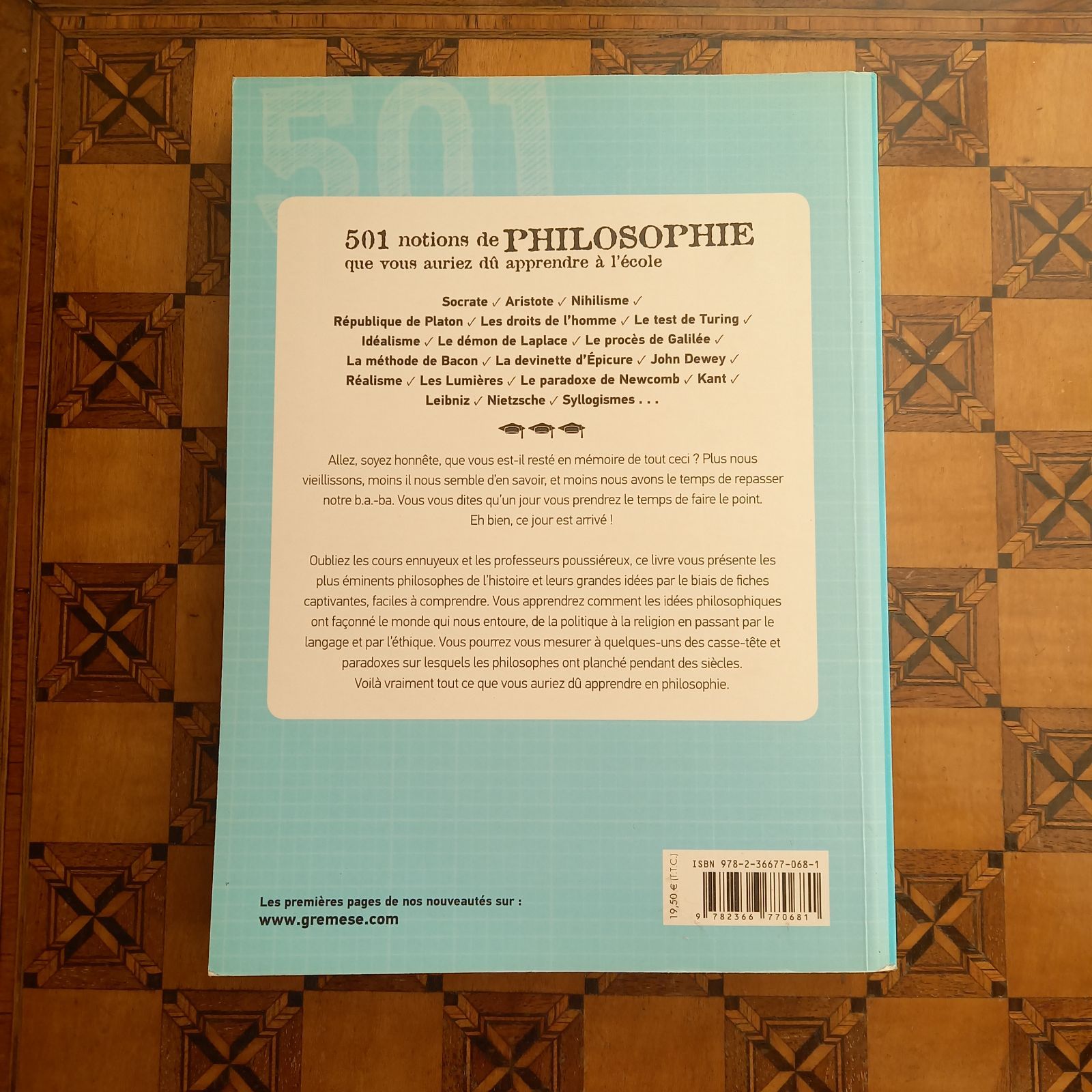 フランス語 洋書 501 notions de philosophie que vous auriez dû apprendre à l école