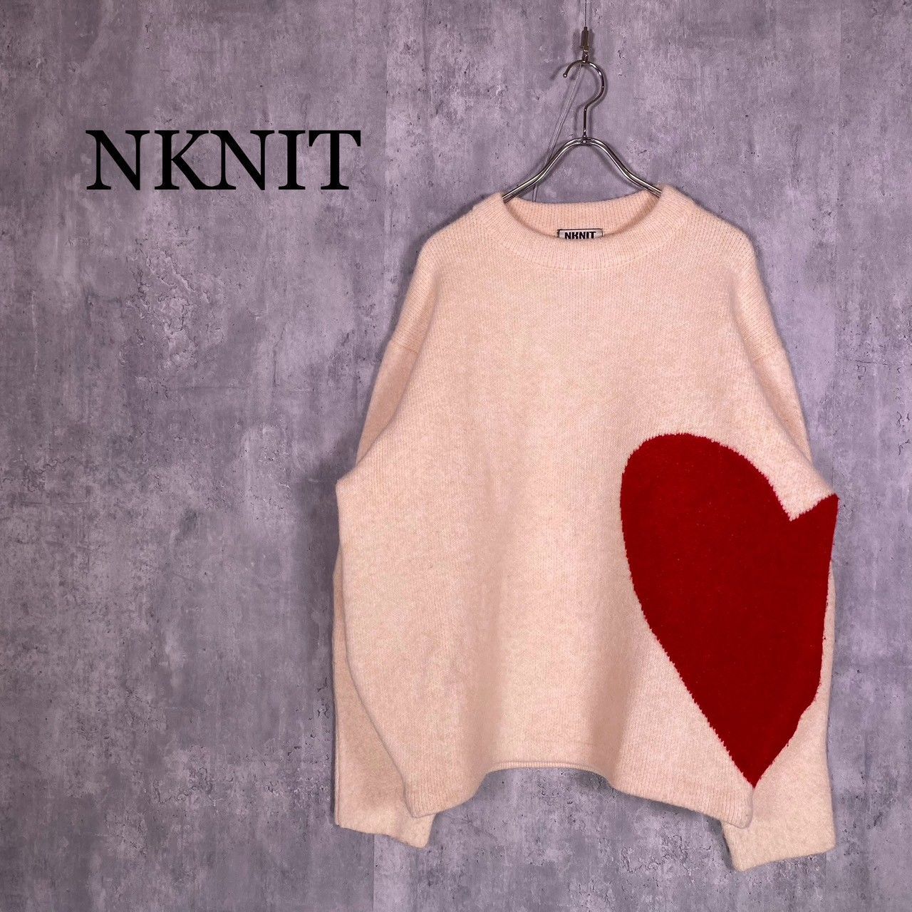 NKNIT』ンニット (0) ハートパターンクルーネックニット - メルカリ