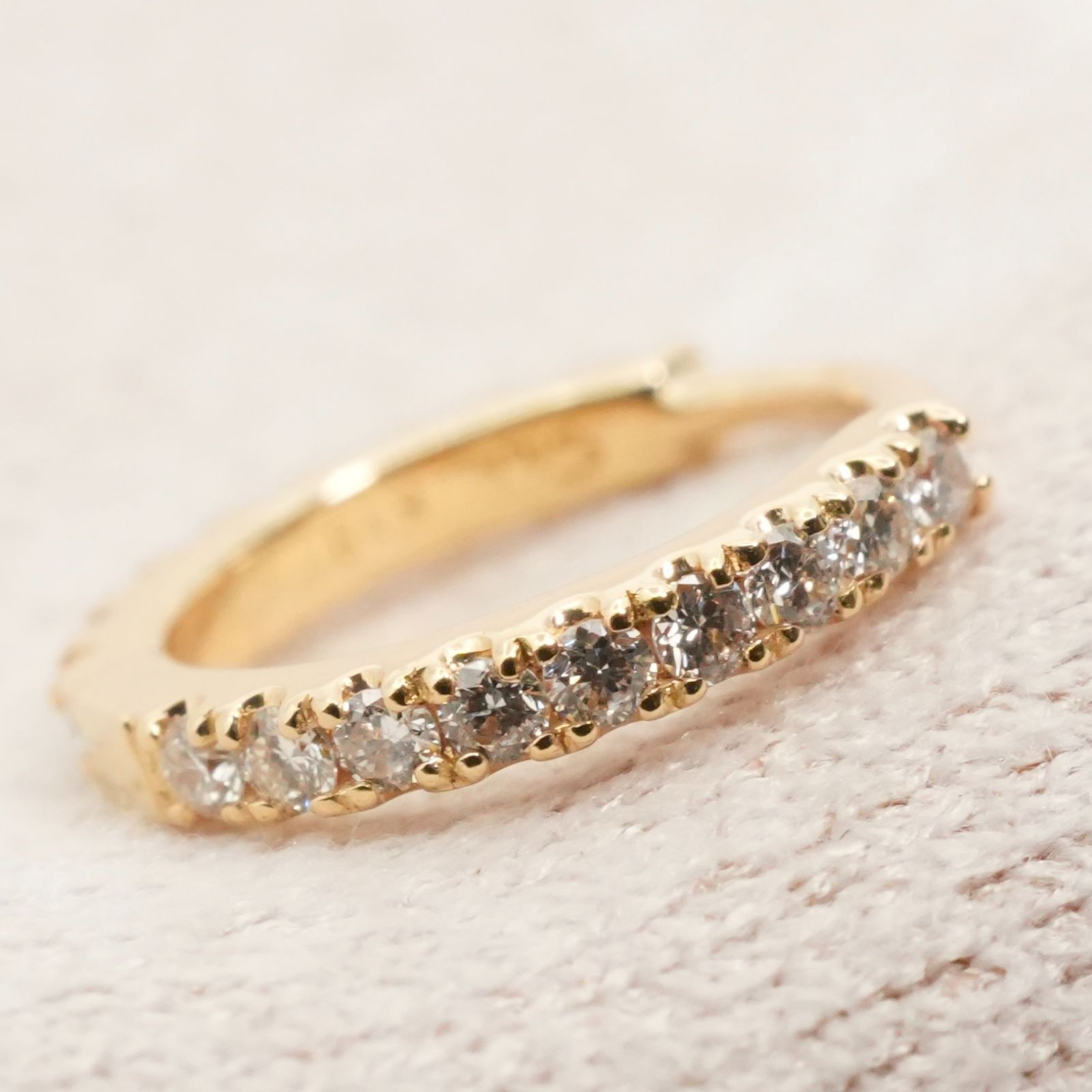 スタージュエリー ダイヤモンド フープ ピアス K 18 25 2380 S 夏コーデ ピアス(片耳用) 